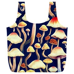 Natural Mushroom Fairy Garden Full Print Recycle Bag (xxl) by GardenOfOphir