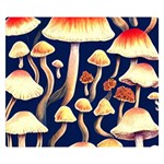 Natural Mushroom Fairy Garden One Side Premium Plush Fleece Blanket (Small) 50 x40  Blanket Front