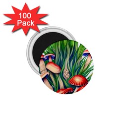 Vintage Mushroom 1 75  Magnets (100 Pack)  by GardenOfOphir