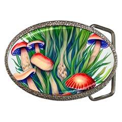 Vintage Mushroom Belt Buckles by GardenOfOphir