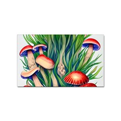 Vintage Mushroom Sticker Rectangular (100 Pack) by GardenOfOphir