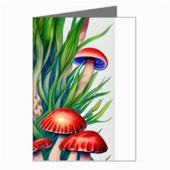 Vintage Mushroom Greeting Cards (pkg Of 8) by GardenOfOphir