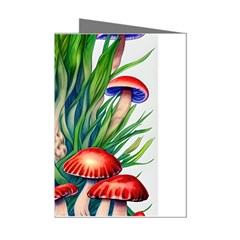 Vintage Mushroom Mini Greeting Cards (pkg Of 8) by GardenOfOphir