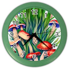 Vintage Mushroom Color Wall Clock by GardenOfOphir