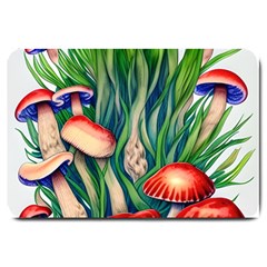 Vintage Mushroom Large Doormat by GardenOfOphir