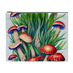 Vintage Mushroom Cosmetic Bag (xl) by GardenOfOphir