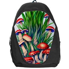 Vintage Mushroom Backpack Bag by GardenOfOphir