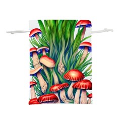 Vintage Mushroom Lightweight Drawstring Pouch (l) by GardenOfOphir