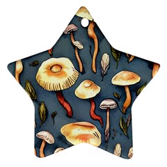 Forest Mushrooms Ornament (star)