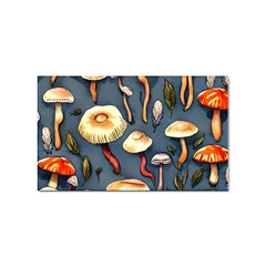 Forest Mushrooms Sticker (rectangular) by GardenOfOphir