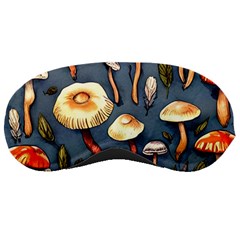 Forest Mushrooms Sleeping Mask by GardenOfOphir