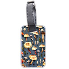 Forest Mushrooms Luggage Tag (two Sides) by GardenOfOphir