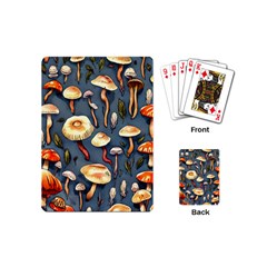 Forest Mushrooms Playing Cards Single Design (mini) by GardenOfOphir