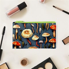 Forest Mushrooms Cosmetic Bag (xs) by GardenOfOphir