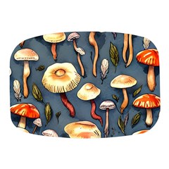 Forest Mushrooms Mini Square Pill Box by GardenOfOphir