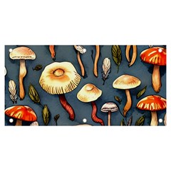 Forest Mushrooms Banner And Sign 6  X 3  by GardenOfOphir