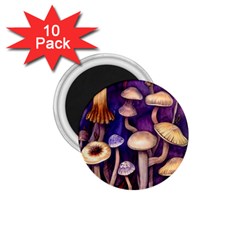 Whimsical Forest Mushroom 1 75  Magnets (10 Pack)  by GardenOfOphir