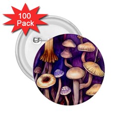 Whimsical Forest Mushroom 2 25  Buttons (100 Pack)  by GardenOfOphir