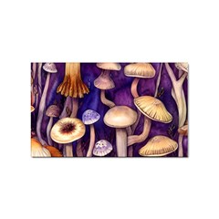 Whimsical Forest Mushroom Sticker (rectangular) by GardenOfOphir