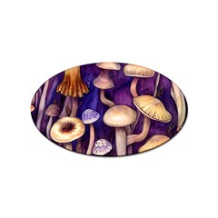 Whimsical Forest Mushroom Sticker Oval (100 Pack) by GardenOfOphir