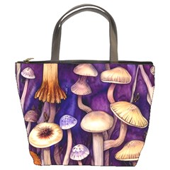 Whimsical Forest Mushroom Bucket Bag by GardenOfOphir