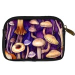 Whimsical Forest Mushroom Digital Camera Leather Case Back