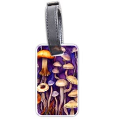 Whimsical Forest Mushroom Luggage Tag (one Side) by GardenOfOphir