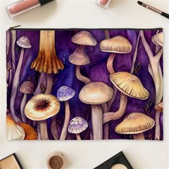 Whimsical Forest Mushroom Cosmetic Bag (xxxl) by GardenOfOphir