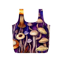 Whimsical Forest Mushroom Full Print Recycle Bag (s) by GardenOfOphir