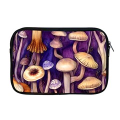 Whimsical Forest Mushroom Apple Macbook Pro 17  Zipper Case by GardenOfOphir