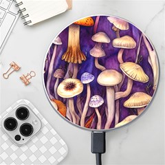 Whimsical Forest Mushroom Wireless Fast Charger(white) by GardenOfOphir