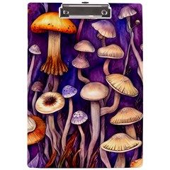 Whimsical Forest Mushroom A4 Acrylic Clipboard by GardenOfOphir