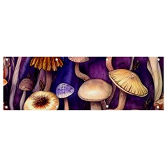 Whimsical Forest Mushroom Banner And Sign 9  X 3  by GardenOfOphir