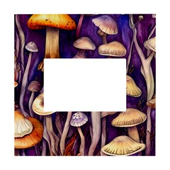 Whimsical Forest Mushroom White Box Photo Frame 4  X 6 