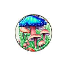 Light And Airy Mushroom Witch Artwork Hat Clip Ball Marker by GardenOfOphir