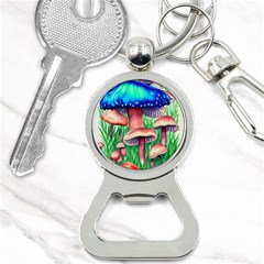 Light And Airy Mushroom Witch Artwork Bottle Opener Key Chain by GardenOfOphir