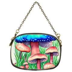 Light And Airy Mushroom Witch Artwork Chain Purse (two Sides) by GardenOfOphir