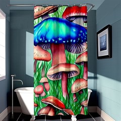 Light And Airy Mushroom Witch Artwork Shower Curtain 36  X 72  (stall)  by GardenOfOphir