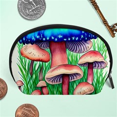 Light And Airy Mushroom Witch Artwork Accessory Pouch (large) by GardenOfOphir