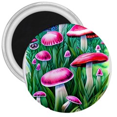 Foreboding Goblincore Mushroom 3  Magnets by GardenOfOphir