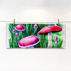 Foreboding Goblincore Mushroom Hand Towel by GardenOfOphir