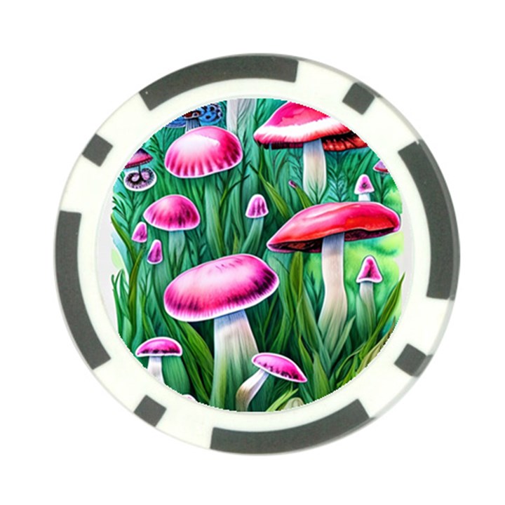 Foreboding Goblincore Mushroom Poker Chip Card Guard (10 pack)