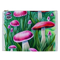 Foreboding Goblincore Mushroom Cosmetic Bag (xxl) by GardenOfOphir