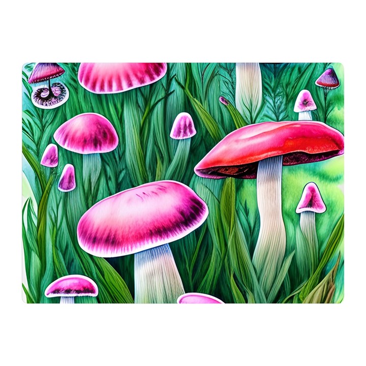 Foreboding Goblincore Mushroom Premium Plush Fleece Blanket (Mini)