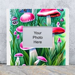 Foreboding Goblincore Mushroom White Wall Photo Frame 5  X 7  by GardenOfOphir