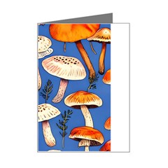 Tiny And Delicate Animal Crossing Mushrooms Mini Greeting Card by GardenOfOphir