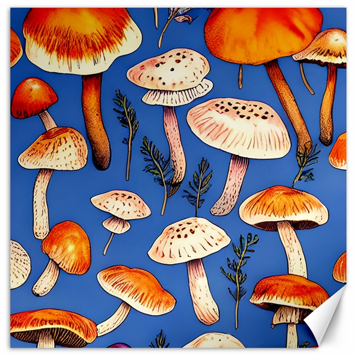 Tiny And Delicate Animal Crossing Mushrooms Canvas 20  x 20 