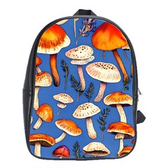 Tiny And Delicate Animal Crossing Mushrooms School Bag (large) by GardenOfOphir