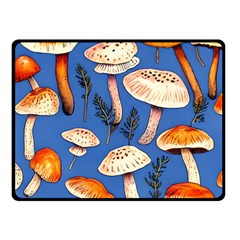 Tiny And Delicate Animal Crossing Mushrooms Fleece Blanket (small) by GardenOfOphir