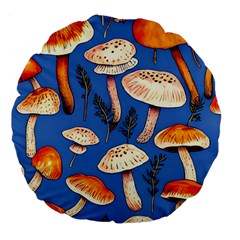 Tiny And Delicate Animal Crossing Mushrooms Large 18  Premium Flano Round Cushions by GardenOfOphir